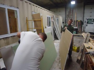 Shipping Container Construction at MODS
