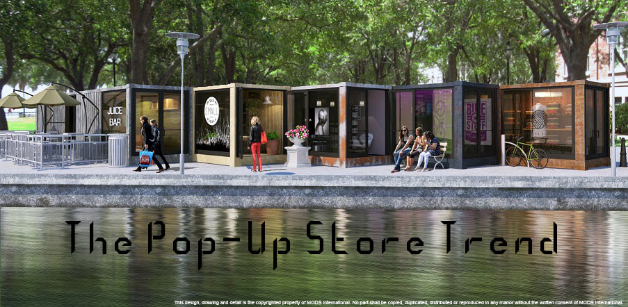 tilstødende boks Skråstreg The Pop-Up Store Trend: 5 Reasons to Build a Pop-Up from Shipping Containers  - Custom Shipping Container Buildings | MODS