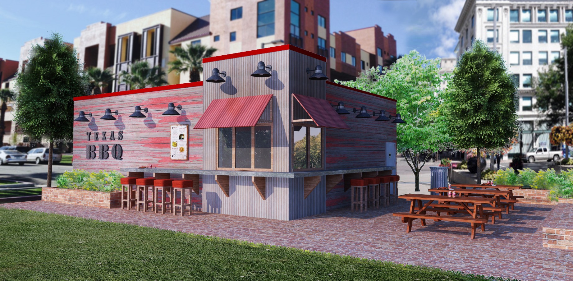 Shipping Container Restaurant Design