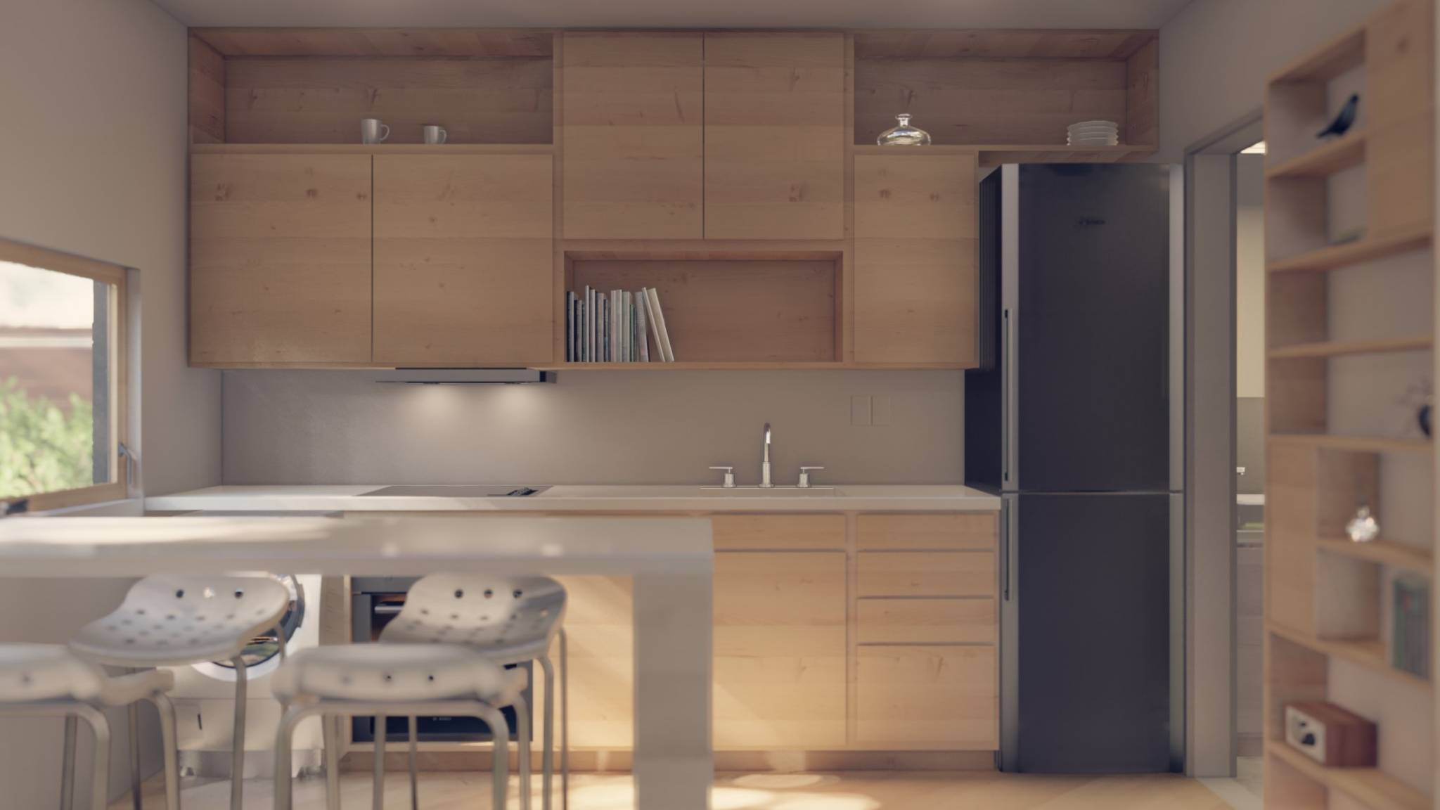 tiny home interior kitchen